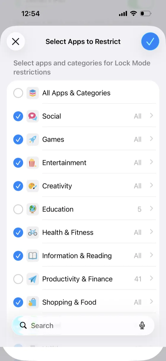 Choose apps